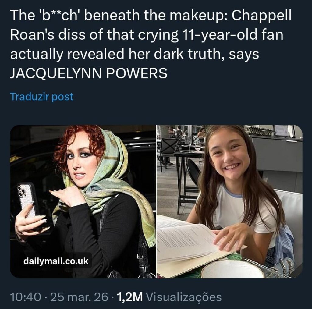 Jacquelynn Powers, Daily Mail's editor in chief who called Chappell Roan a bitch, has been exposed as a zionist. Roan has been a active supporter of Palestine, raising funds for Pro-Palestine organizations and declining to perform at the White House