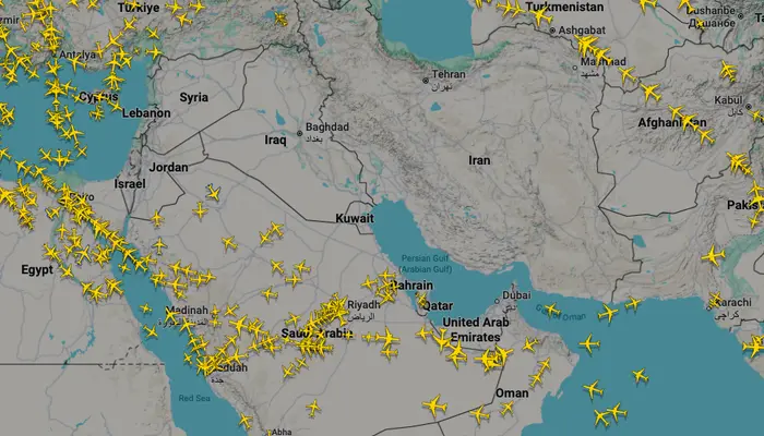 'Dubai, Tel Aviv all closed': Apocalyptic flight radar shows 10 countries bracing for armageddon after assassination of Ali Khamenei