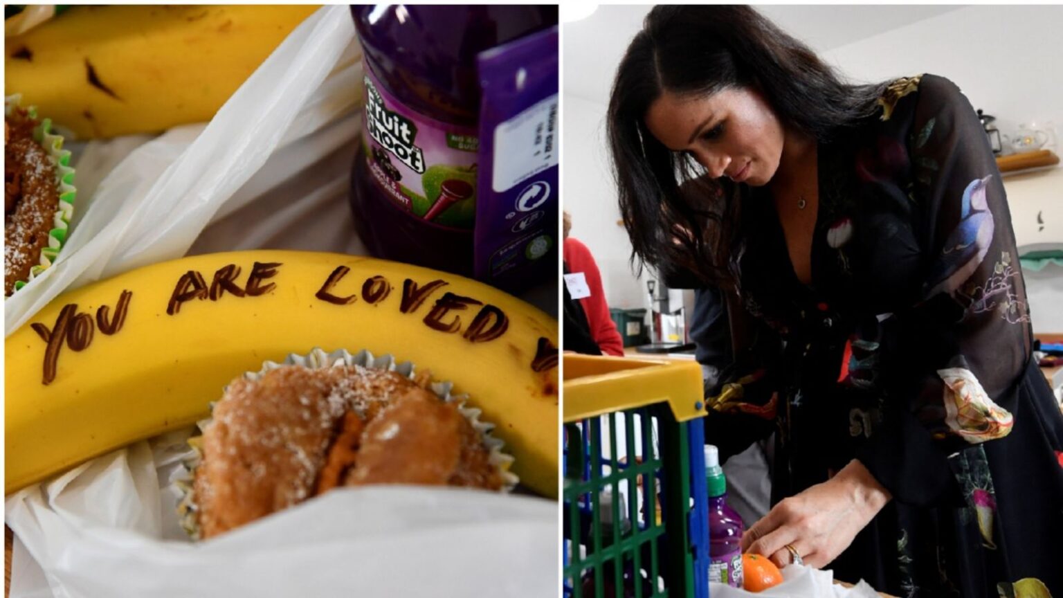 Meghan pens messages on bananas in food parcels for street sex workers