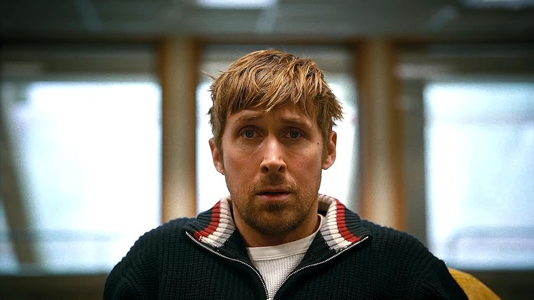 Ryland Grace looking worried in Project Hail Mary