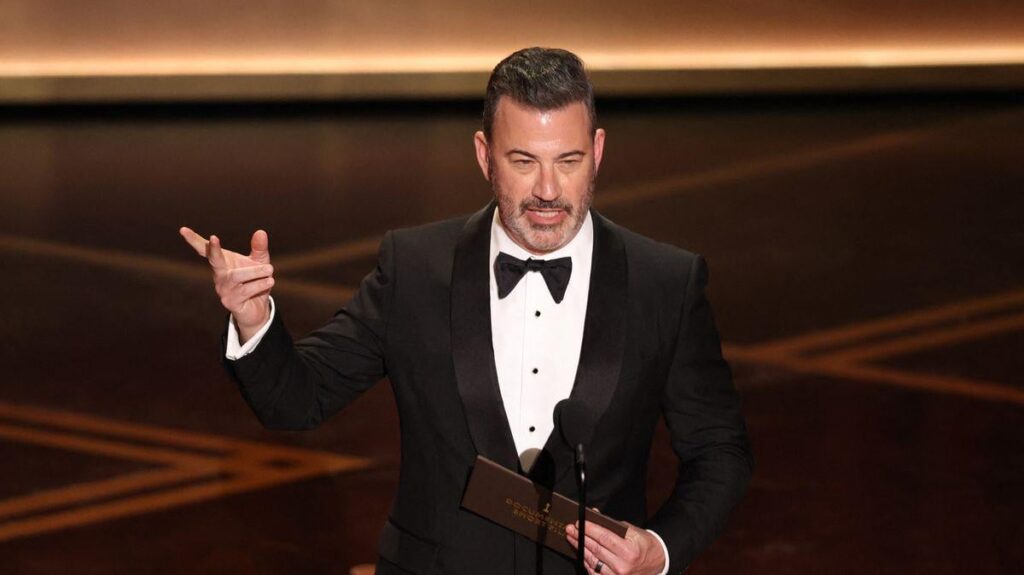 Jimmy Kimmel rips into the Melania documentary at the Oscars
