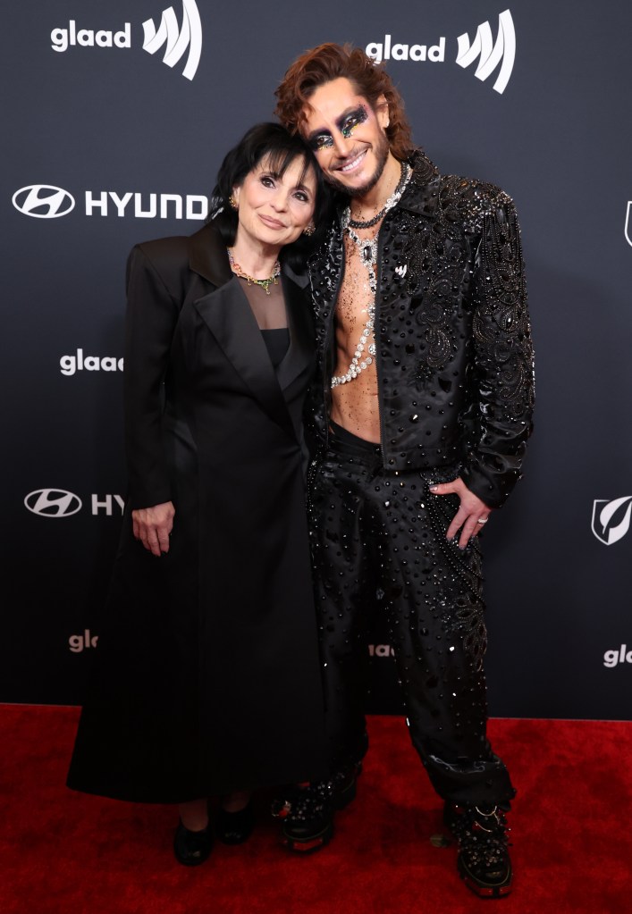 Joan Grande and Frankie Grande attend the 2026 GLAAD Media Awards