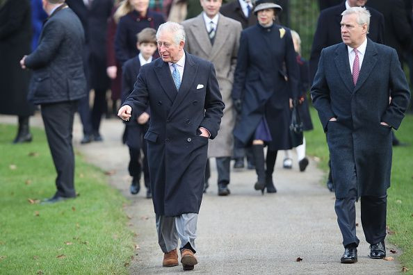 King Charles III and Prince Andrew 