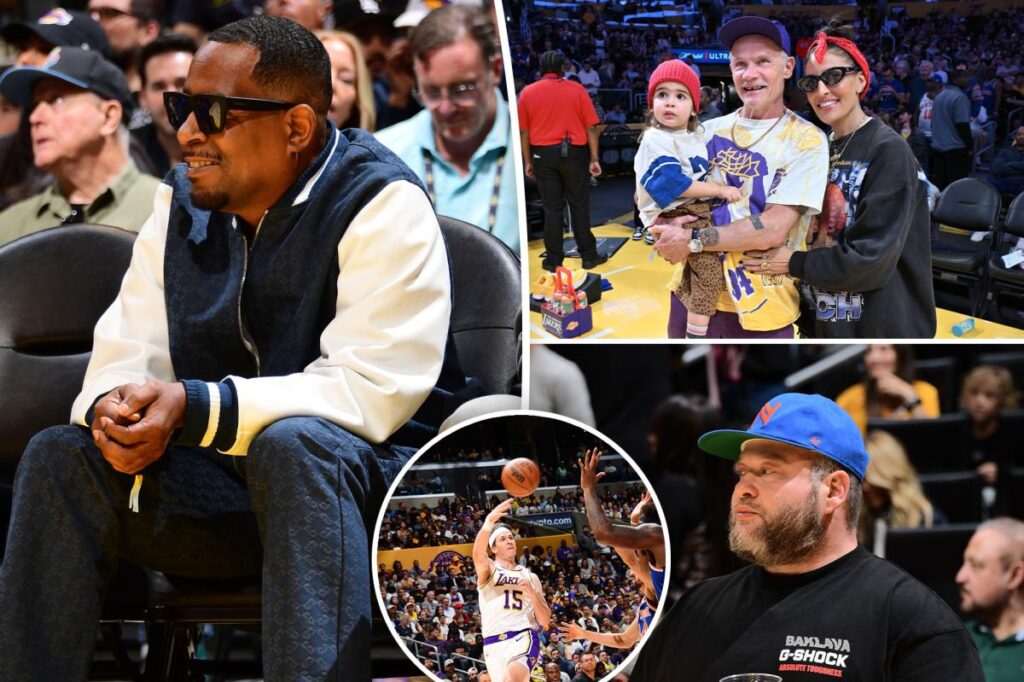 Stars come out for LA’s 110-97 victory over NY Stars come out for LA's 110-97 victory over NY