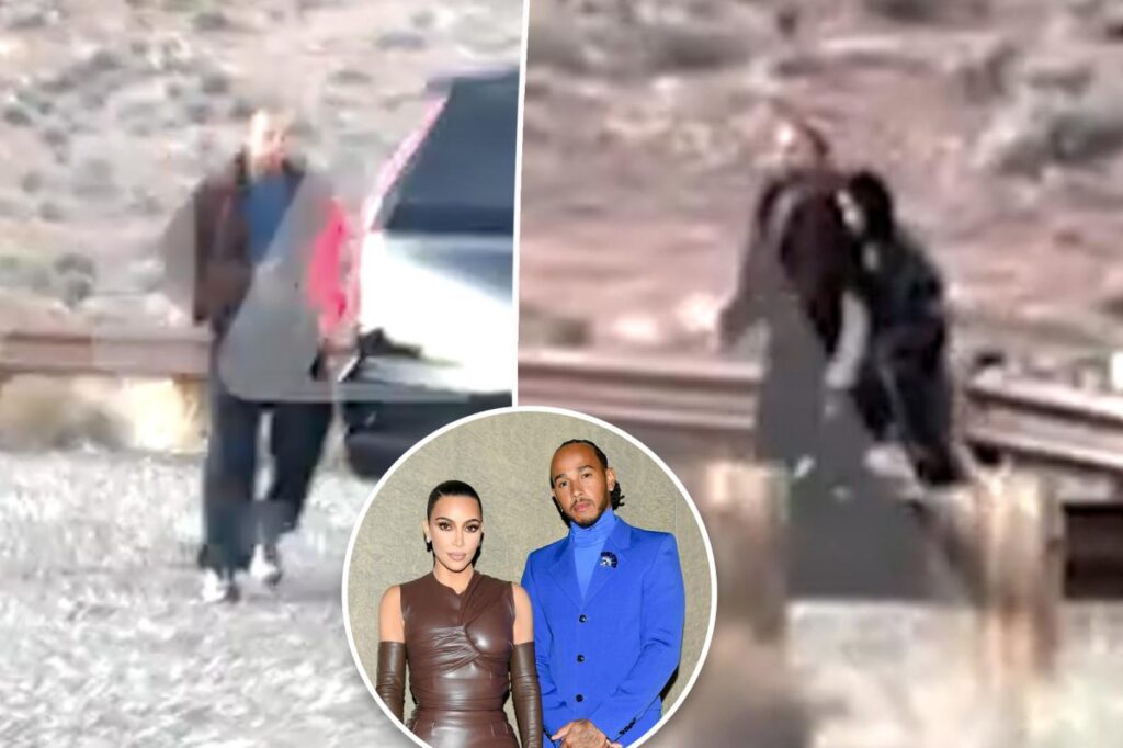 Kim Kardashian and Lewis Hamilton watch the desert sunset during romantic Arizona trip