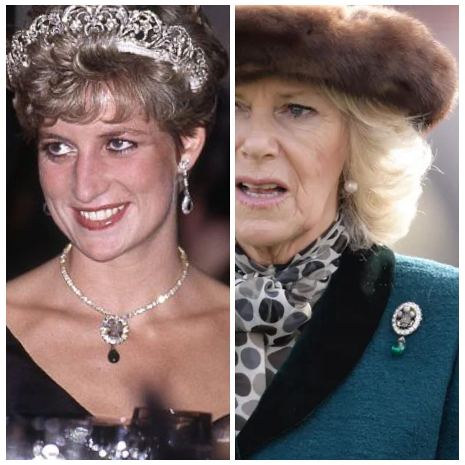 Camilla had this £137,000 brooch made from one of Diana’s wedding gifts given to her by the Queen Mother…that’s weird right?