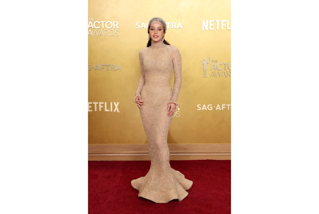 Louis Vuitton: Celebrities In Custom Louis Vuitton At The 32nd Annual Actor Awards