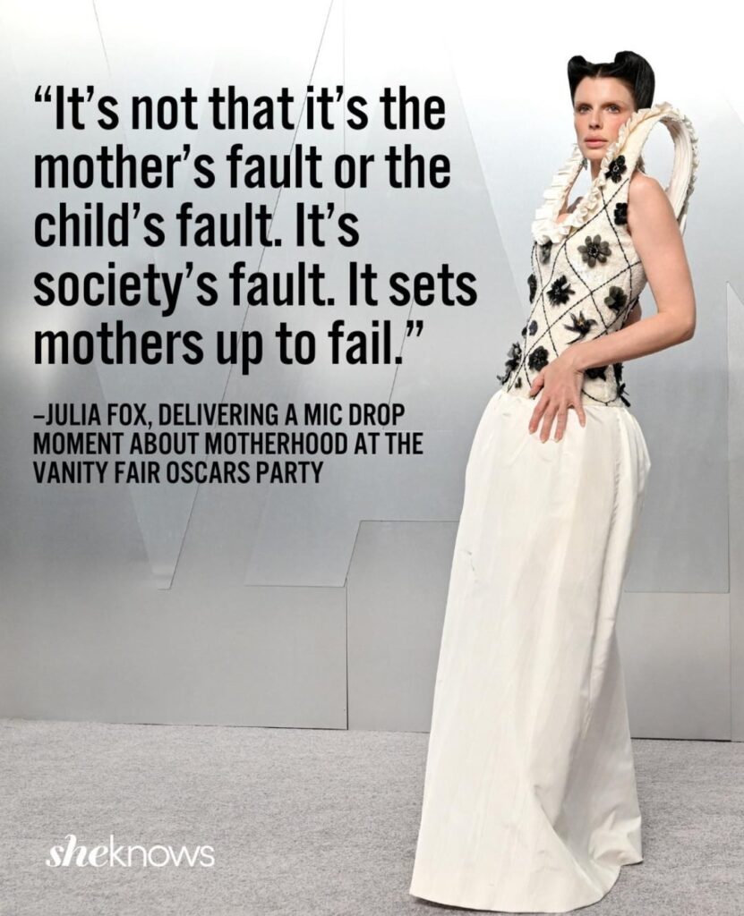 Julia Fox on motherhood when asked about the movie “If I Had Legs I’d Kick You”