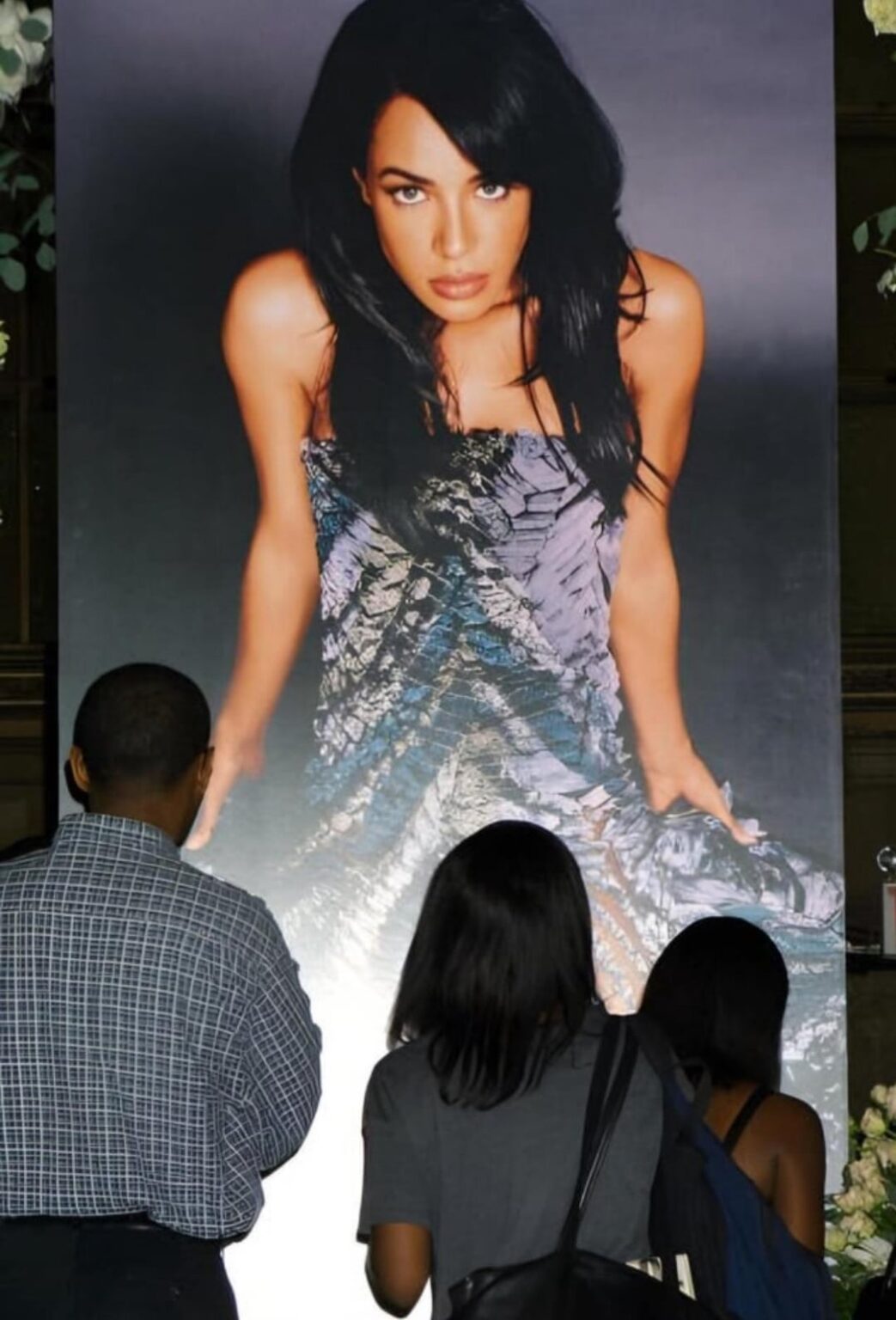 Aaliyah’s memorial service in NYC, August 31, 2001.