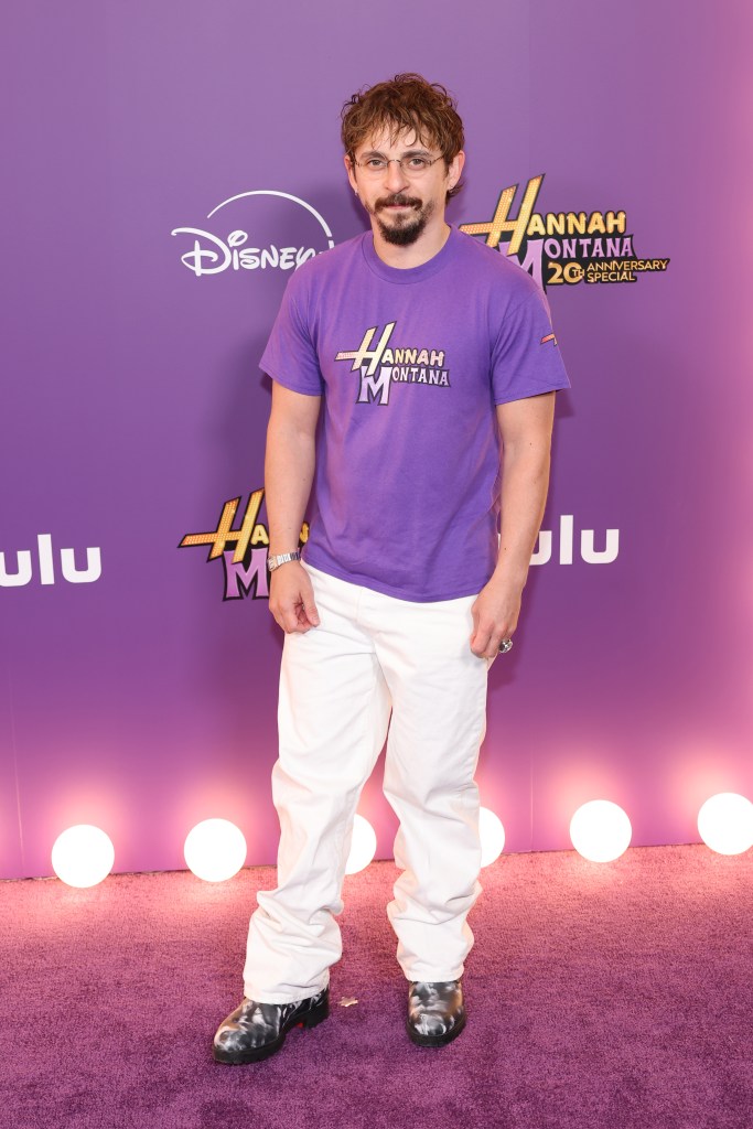 Moisés Arias attends the "Hannah Montana 20th Anniversary Special" premiere