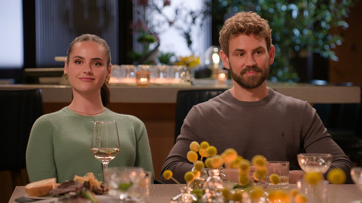 Nick Viall and his wife Natalie Joy filming scenes for the Netflix show, "Age of Attraction."