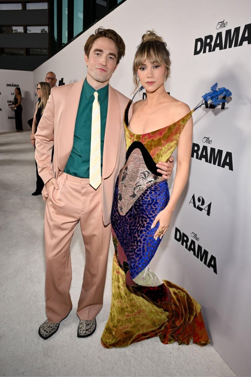Robert Pattinson and Suki Waterhouse at the premiere of “The Drama” in Los Angeles (March 17, 2026)