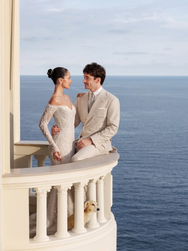 formula 1 driver charles Leclerc shares wedding photos