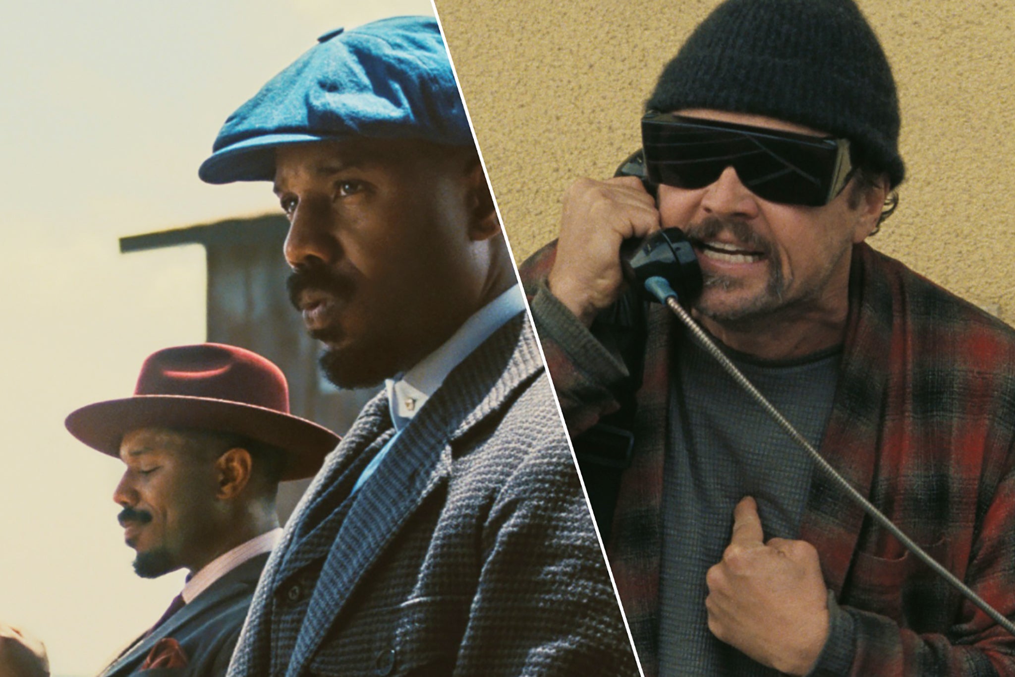 The big picture: Michael B Jordan (Smoke) and Michael B Jordan (Stack) in ‘Sinners’, and Leonardo DiCaprio (Bob Ferguson) in ‘One Battle After Another’