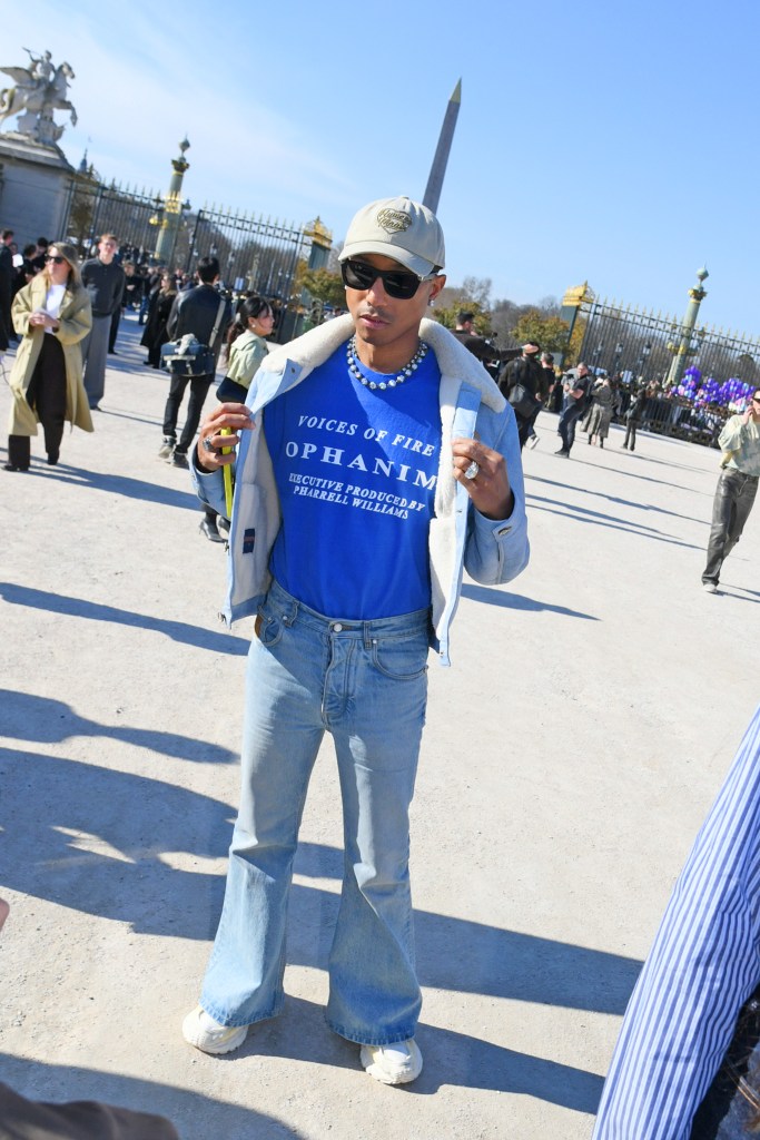 Pharrell Williams at the Dior show