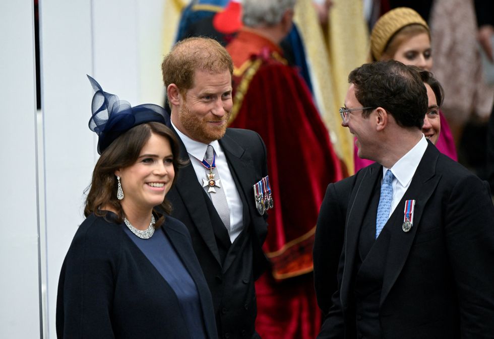 Prince Harry, Princess Eugenie, Jack Brooksbank