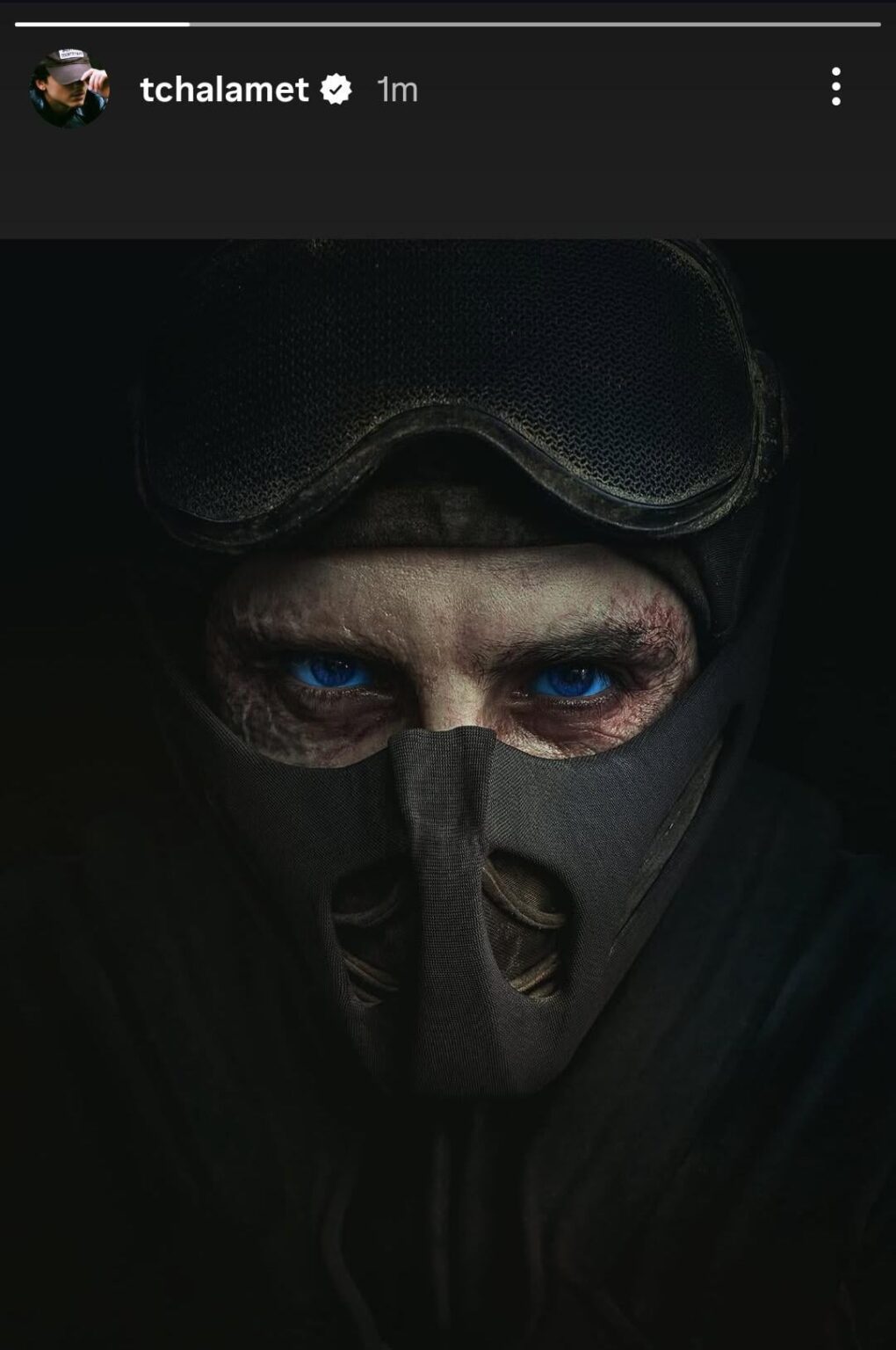 Chalamet posts a captionless tease for Dune 3