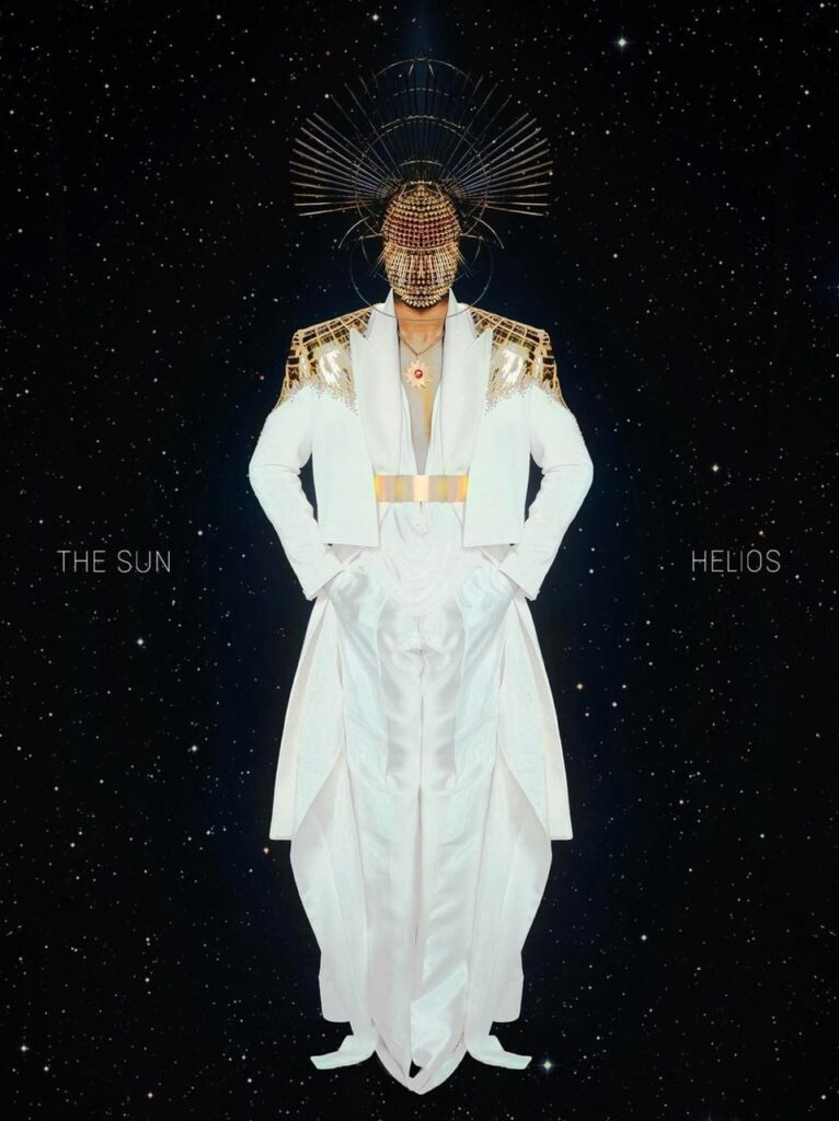 Wisdom Kaye styles looks inspired by celestial bodies in our solar system