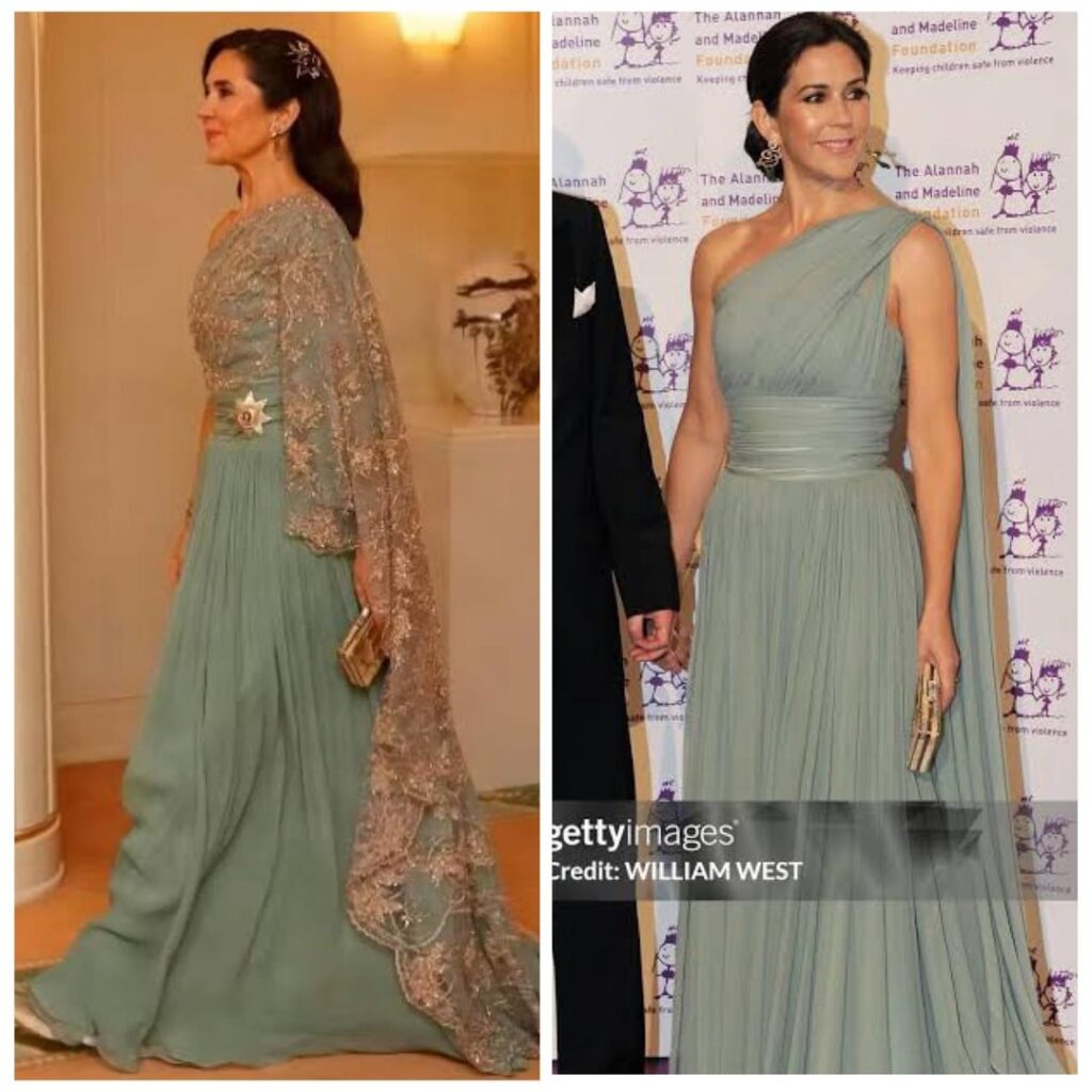 Mary rewears same gown from 2011 Australia tour to state dinner in Canberra