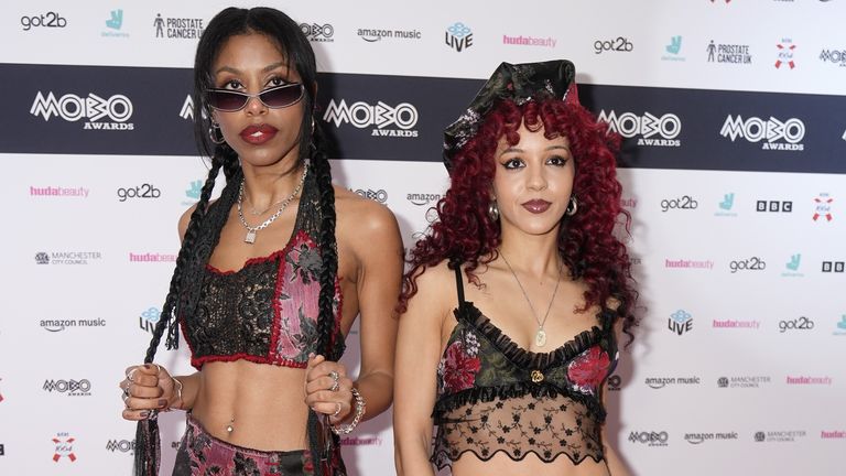 Nova Twins were named best alternative act. Pic: Peter Byrne/PA