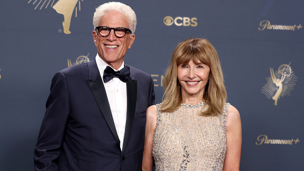 Ted Danson and Mary Steenburgen at the Emmy Awards in Los Angeles in September 2025.