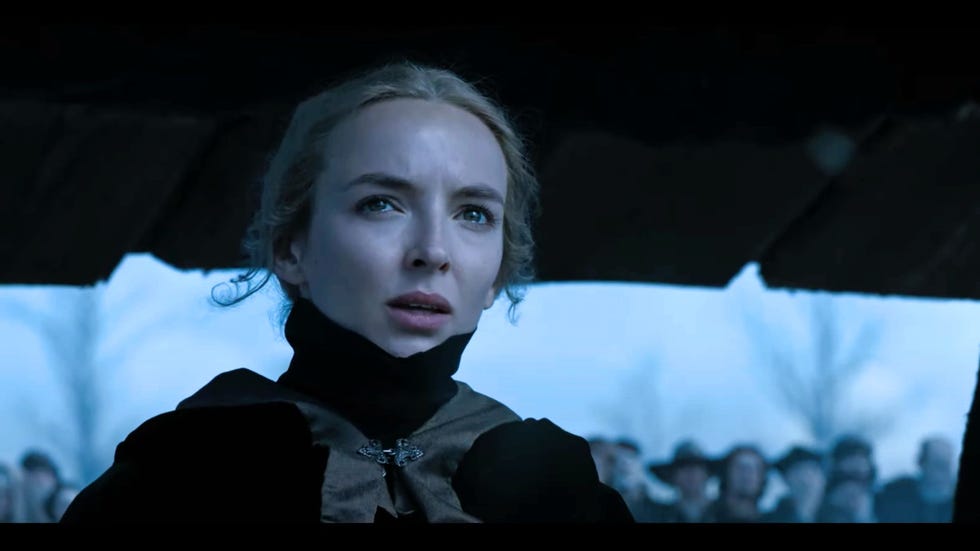 Jodie Comer in The Last Duel trailer jodie comer in the last duel trailer