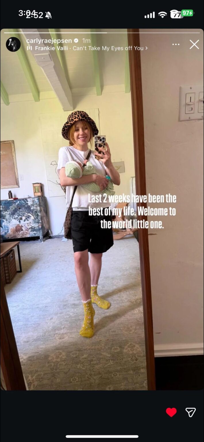 Carly Rae Jepsen is now a mom!