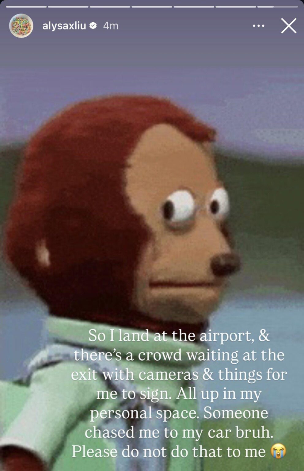 Alysa Liu complaint about paparazzi in new IG stories