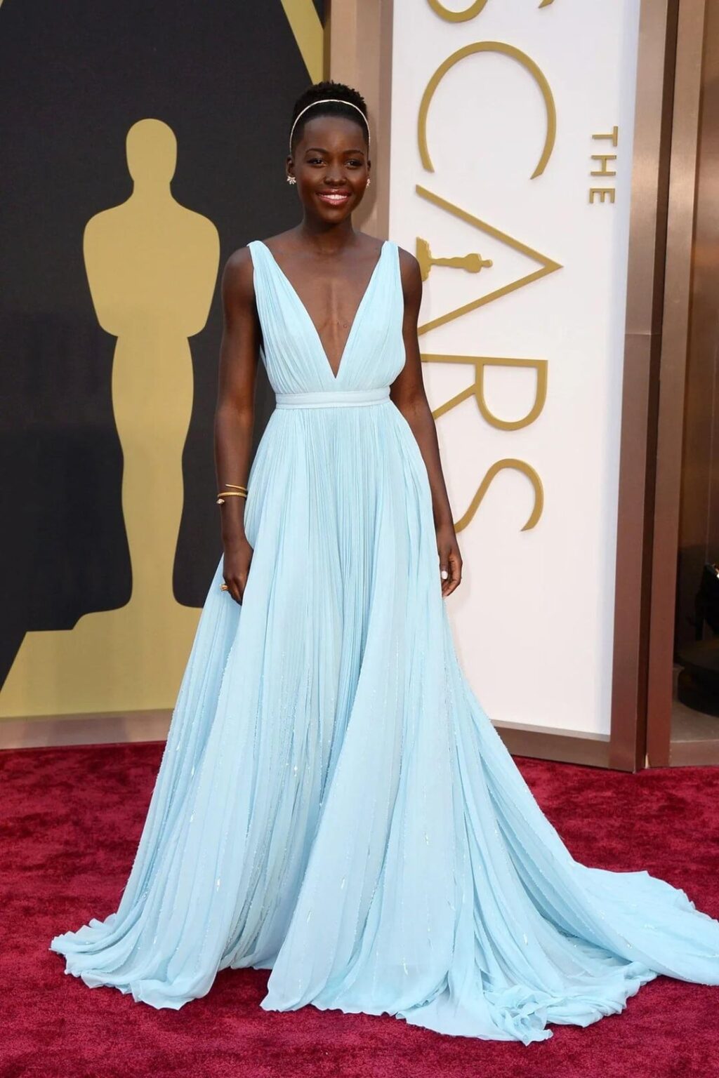 Happy 43rd birthday to Lupita Nyong’o who gave us one of the most iconic dresses in Oscars history at the 2014 Oscars where she won Best Supporting Actress for ‘12 Years a Slave’