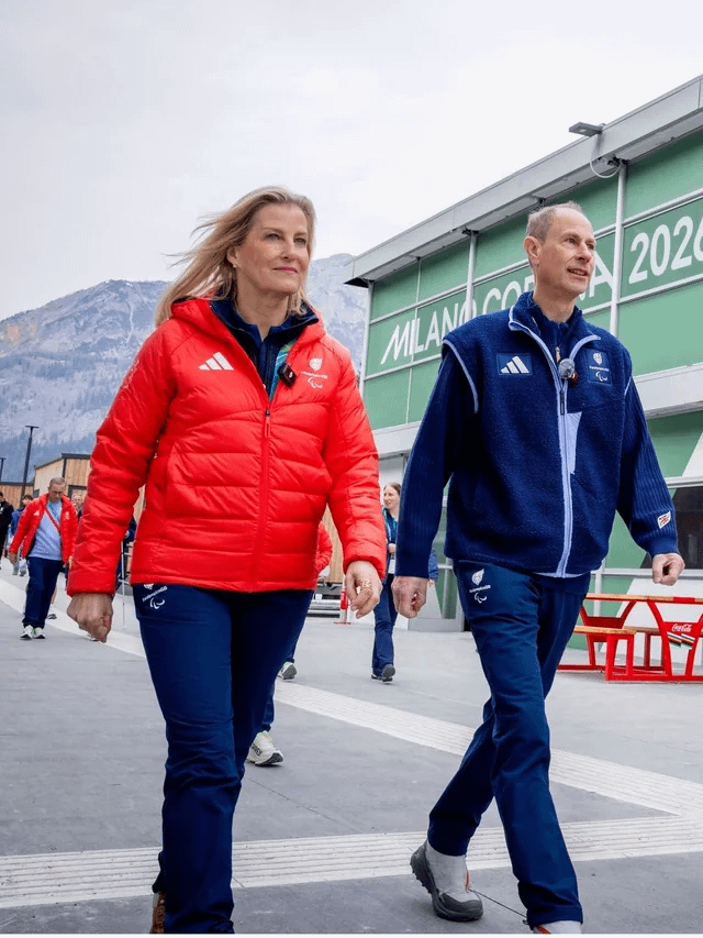 Edward and Sophie at the Winter Paralympics in Italy this week