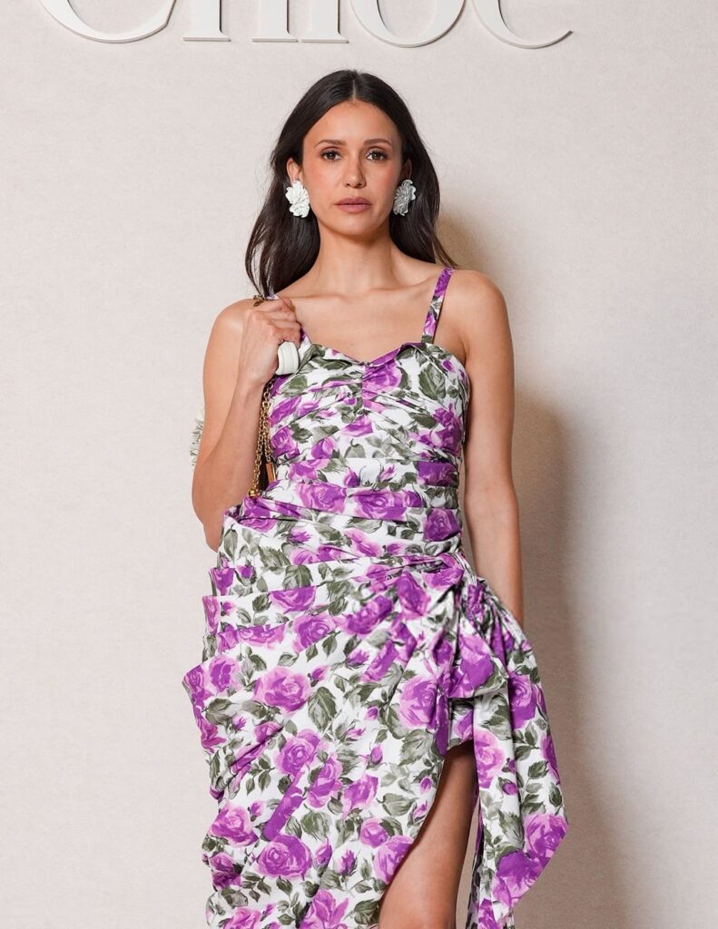 Nina Dobrev at the Chloé show during Paris Fashion Week in Paris, France | March 5, 2026