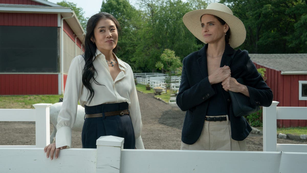 Amanda Peet with Eunice Bae on "Your Friends & Neighbors"