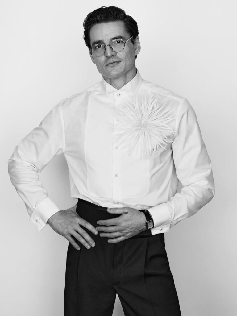 Pedro Pascal photographed by Daniel Jackson before the Oscars red carpet