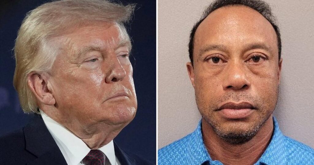 Tiger Woods Banned From Driving Trump’s Grandkids Around