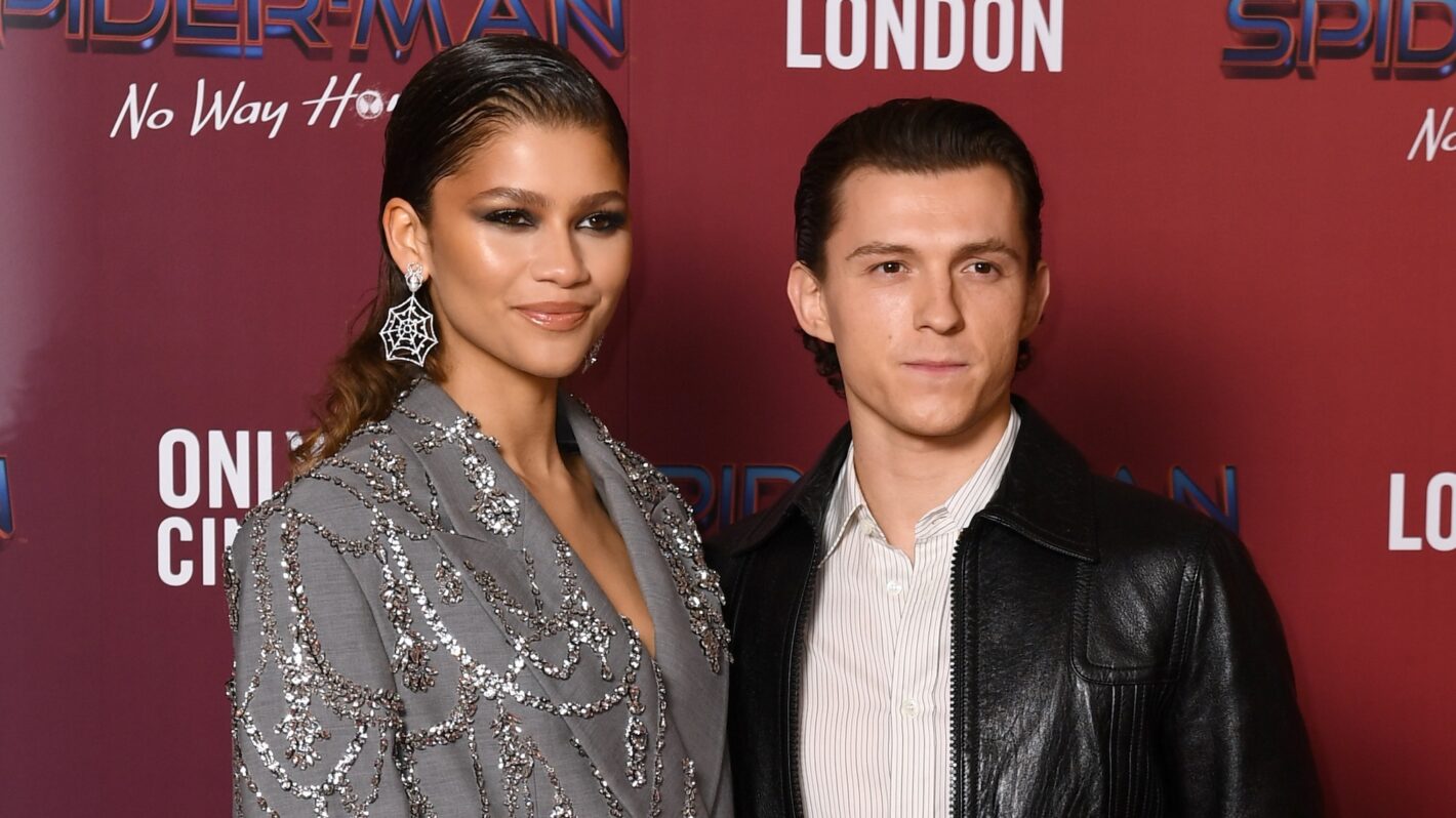 Zendaya and Tom Holland attend a photocall for 