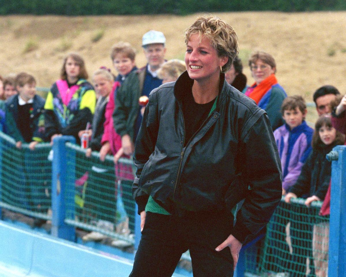 Princess Diana at Thorpe Park in 1993.Credit: Julian Parker/UK Press via Getty Images