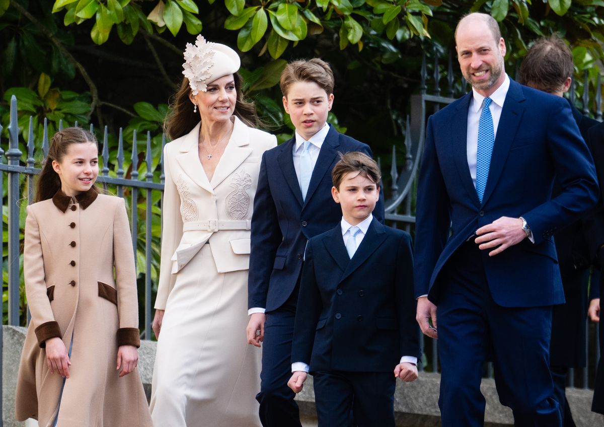 The Prince and Princess of Wales with their children