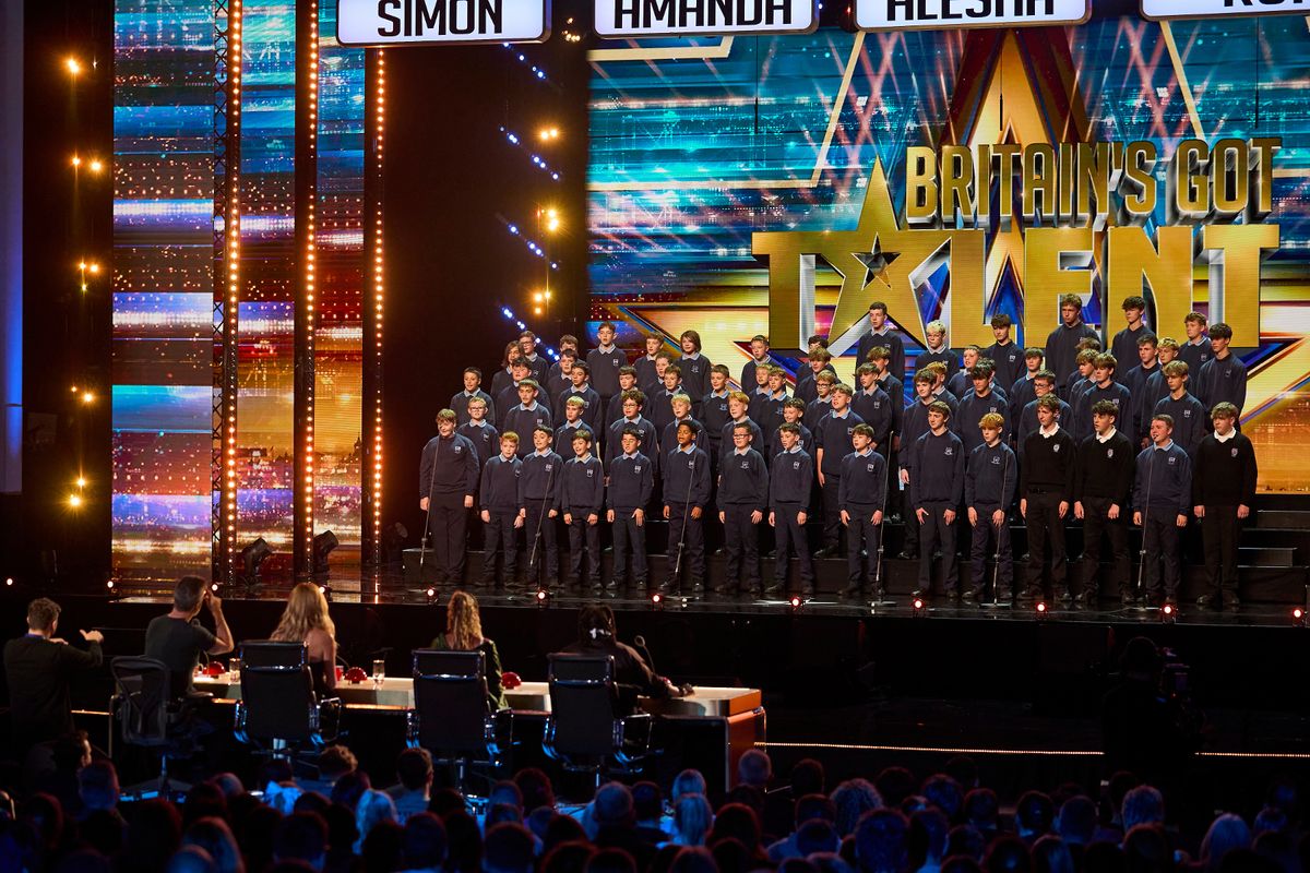 Simon Cowell surprised Ysgol Gyfun Gymraeg Glan Taf school boys in a sneak peek of tonight's Britain's Got Talent