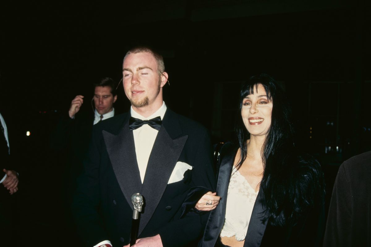 Elijah Allman with Cher in 1994