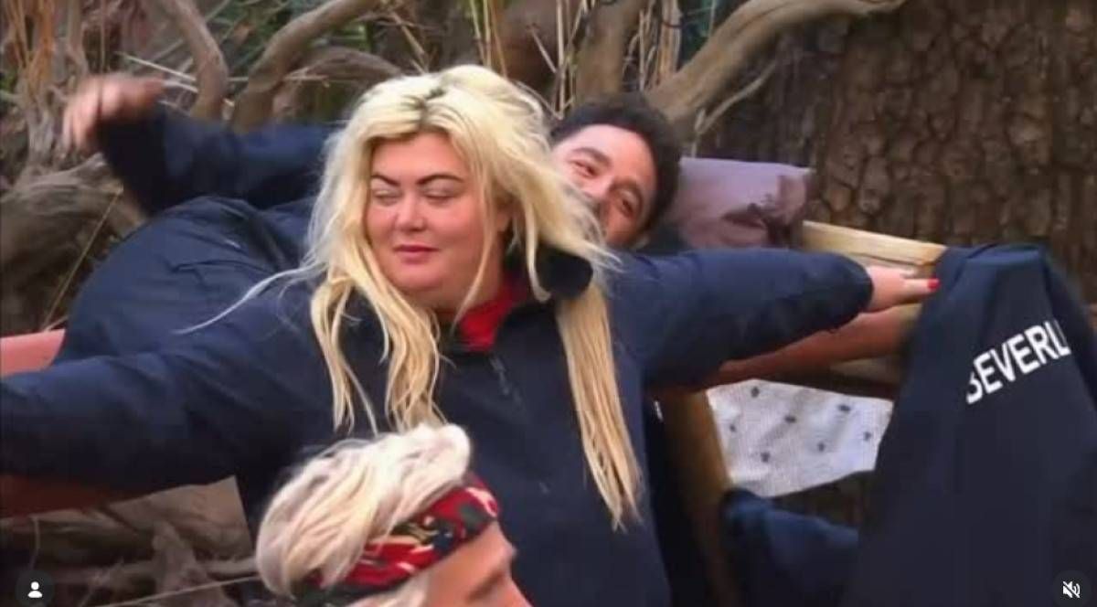 Gemma Collins and Adam Thomas in I'm A Celebrity... South Africa