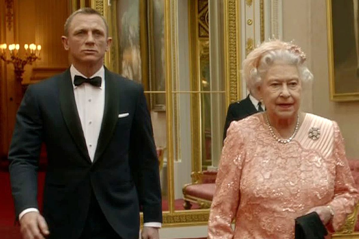 The Queen with Daniel Craig in 2012