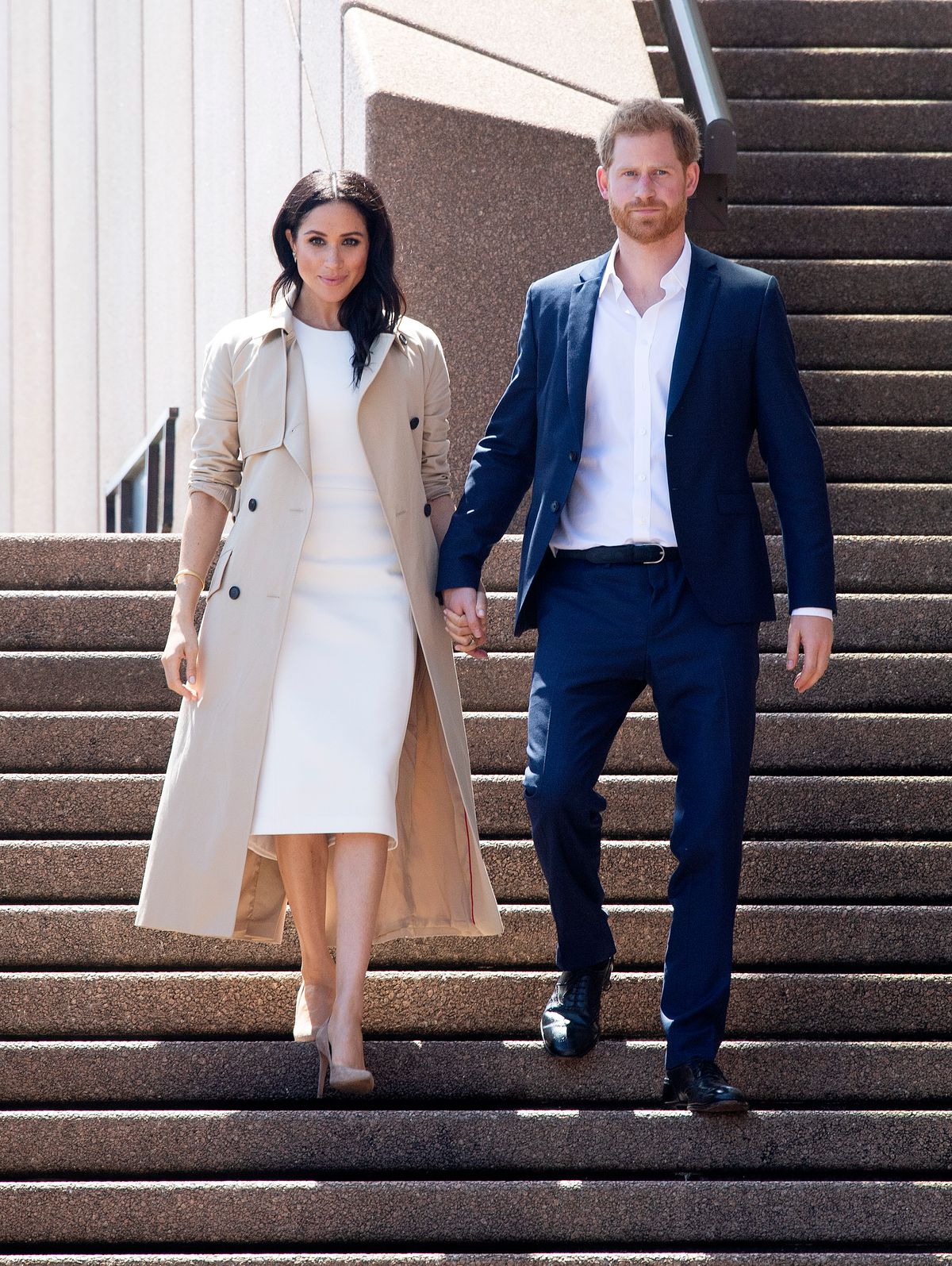 Prince Harry, Duke of Sussex and Meghan, Duchess of Sussex meet and greet the public at the Sydney Opera House on October 16, 2018 in Sydney, Australia.