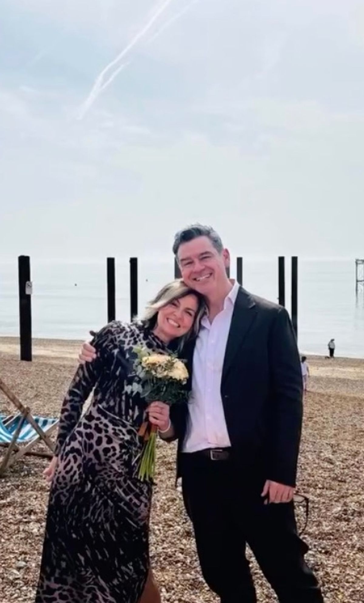 The pair tied the knot in Brighton