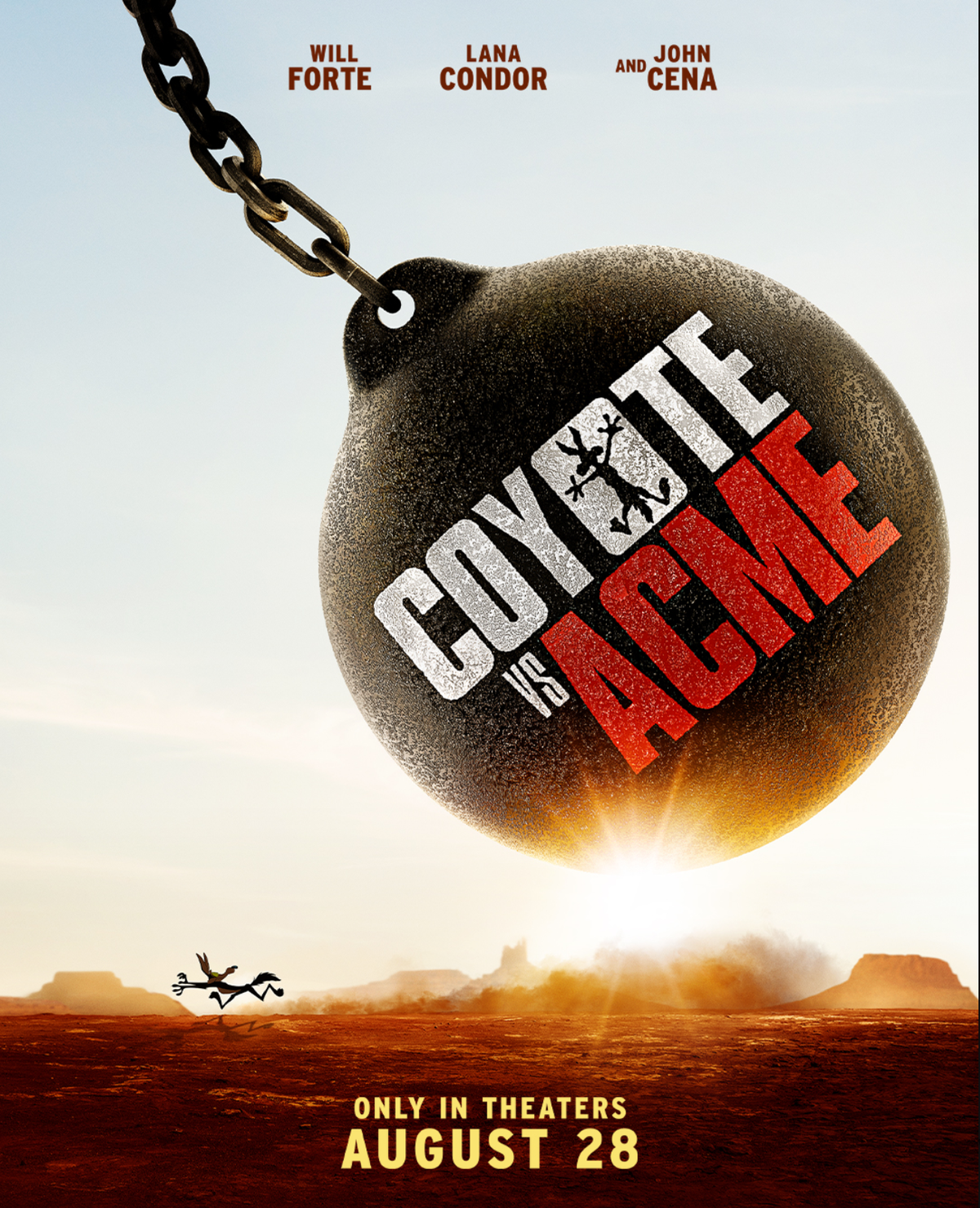 The teaser poster for Coyote vs Acme