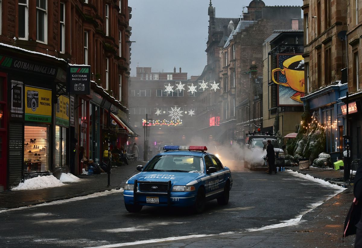The city was dressed up as Gotham for the doomed film