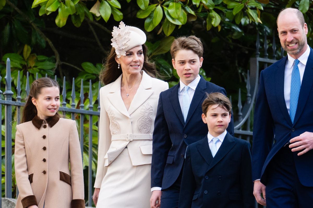 The Wales family on Easter Sunday