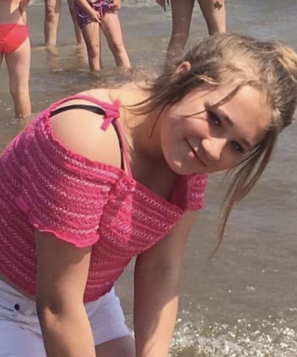 Megan before she started tanning