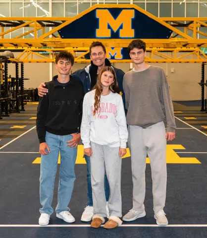 Tom Brady with his kids: Benjamin, Jack, and Vivian.Credit: Tom Brady/Instagram