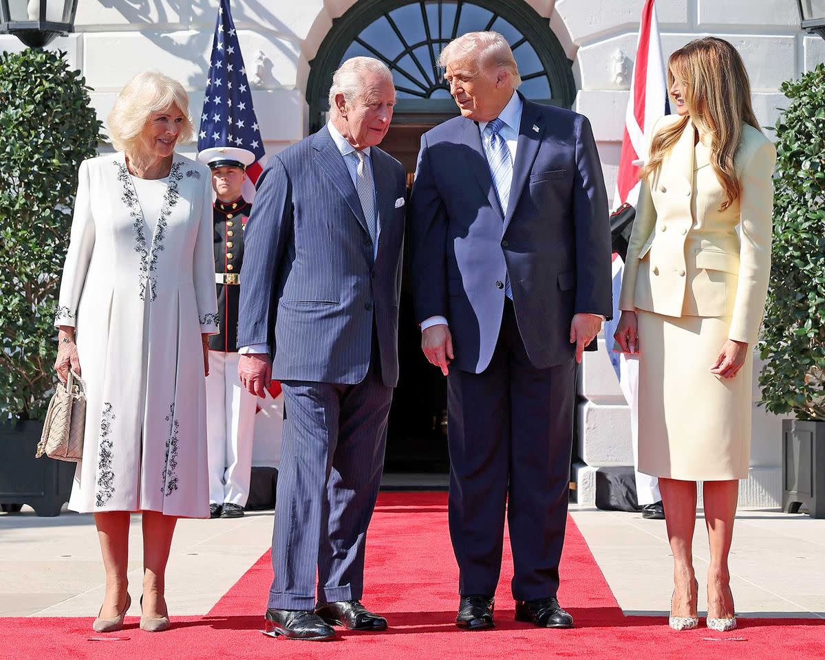 Queen Camilla, King Charles, Donald Trump and Melania Trump in Washington, D.C. on April 27, 2026.Credit: Chris Jackson/Getty
