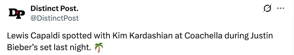   X @DistinctPost / Via x.com